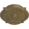 Ekena Millwork Waltz Ceiling Medallion (Canopies up to 4 1/2"), 21 1/4"W x 17 3/8"H x 1"P, Mississippi Mud Crackle CM21WAMMC - alternate 2